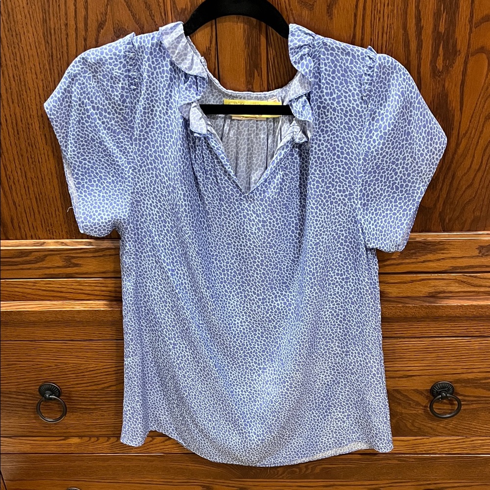 Rungolee periwinkle tortoise blouse